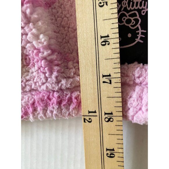 Hello Kitty x H&M Girls Jacket Size 12/14 Pink Sherpa Fleece Full Zip Samrio - Picture 8 of 11